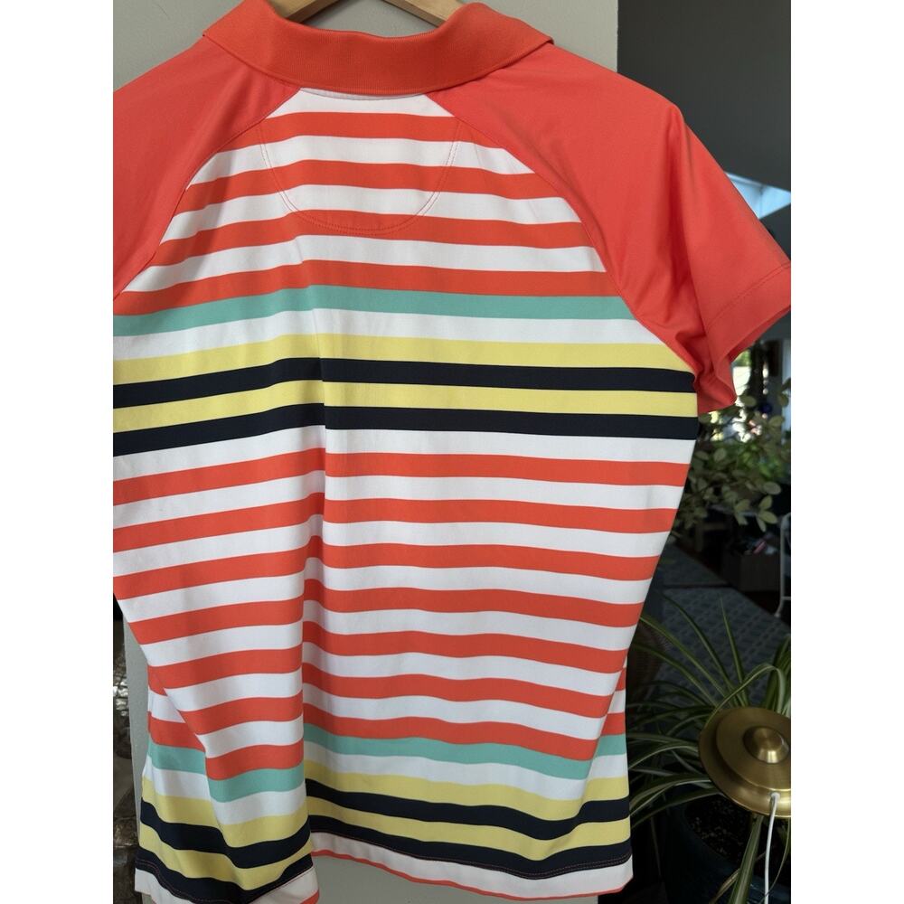 Kate Lord Golf Tennis Pickleball Bold Stripes Orange Yellow Blue Large - Picture 3 of 5